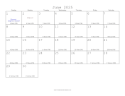 June 2025 Calendar with Jewish equivalents