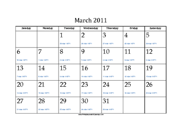 March, 2011