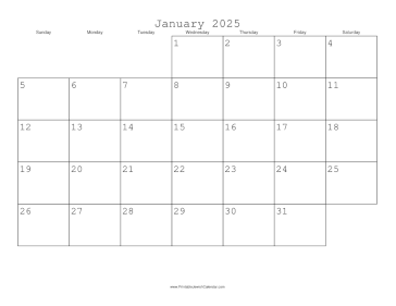 January 2025 Calendar with Jewish holidays 